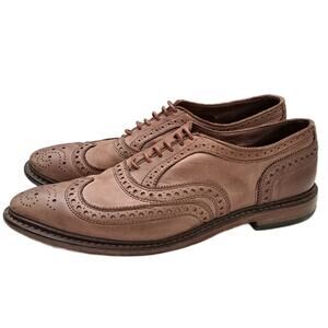 ALLEN EDMONDS Neumok Wingtip Oxford Mens 10 Brown Brogue Classic